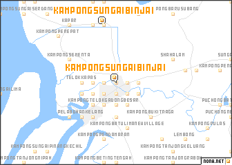 map of Kampong Sungai Binjai