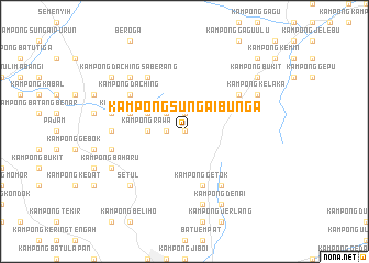map of Kampong Sungai Bunga