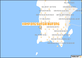 map of Kampong Sungai Burong