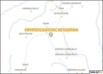 map of Kampong Sungai Chendarawi