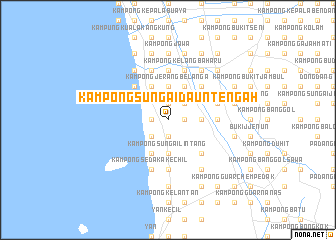 map of Kampong Sungai Daun Tengah