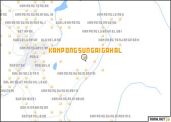 map of Kampong Sungai Gahal