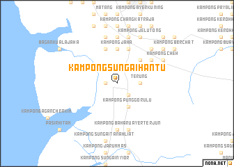 map of Kampong Sungai Hantu