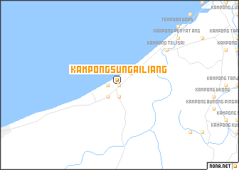 map of Kampong Sungai Liang