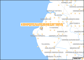 map of Kampong Sungai Megat Aris