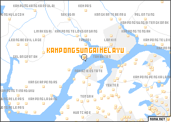map of Kampong Sungai Melayu