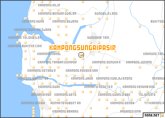 map of Kampong Sungai Pasir
