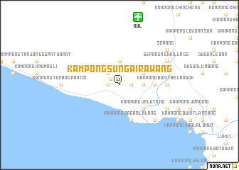 map of Kampong Sungai Rawang