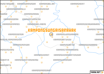 map of Kampong Sungai Sarawak