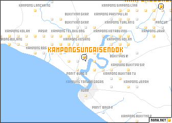 map of Kampong Sungai Sendok