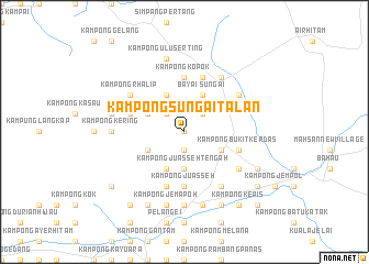 map of Kampong Sungai Talan