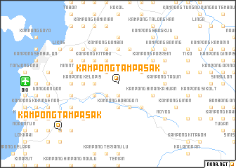 map of Kampong Tampasak
