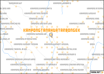 map of Kampong Tanah Datar Bongek