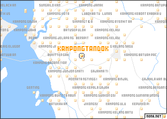 map of Kampong Tandok
