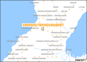 map of Kampong Taringkai Darat