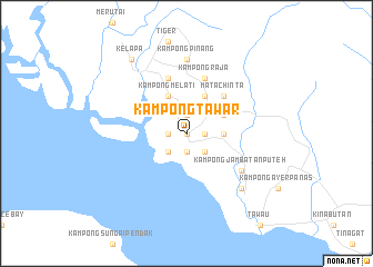 map of Kampong Tawar