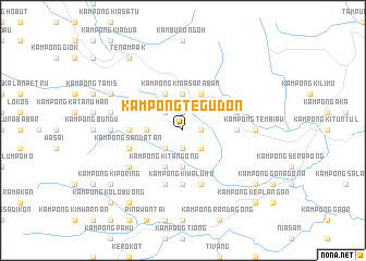 map of Kampong Tegudon