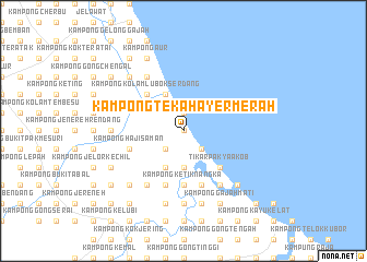 map of Kampong Tekah Ayer Merah