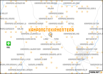 map of Kampong Tekir Mentera