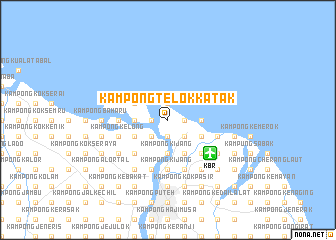 map of Kampong Telok Katak