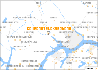 map of Kampong Telok Serdang