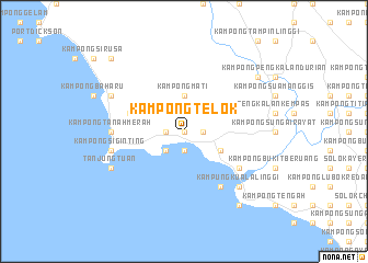 map of Kampong Telok