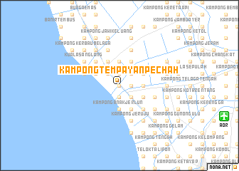 map of Kampong Tempayan Pechah