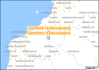 map of Kampong Tenaki Kawang