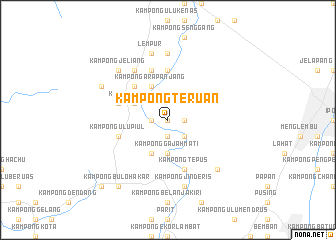 map of Kampong Teruan