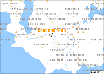 map of Kâmpóng Thum