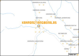 map of Kampong Tiang Beralas