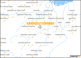 map of Kampong Tinambak