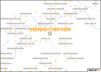 map of Kampong Titian Teras