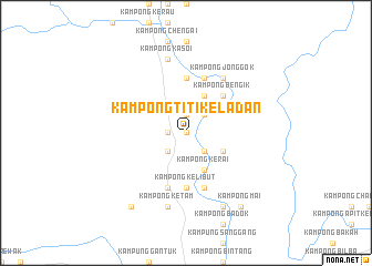 map of Kampong Titi Keladan