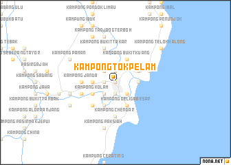 map of Kampong Tok Pelam