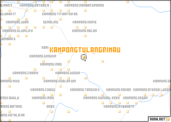 map of Kampong Tulang Rimau