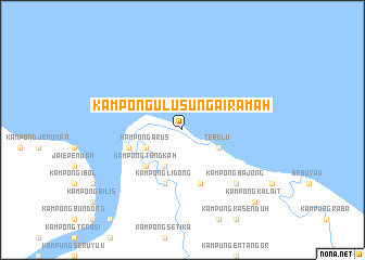 map of Kampong Ulu Sungai Ramah
