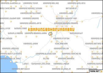 map of Kampung Baharu Mambau