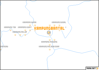 map of Kampung Bantal