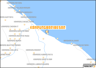 map of Kampung Bari Besar