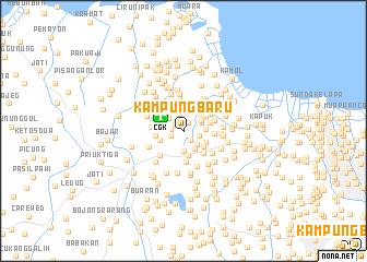 map of Kampungbaru