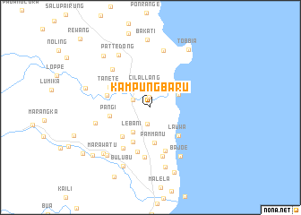 map of Kampungbaru