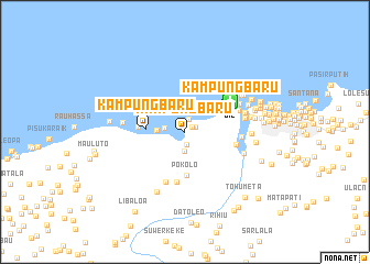 map of Kampungbaru