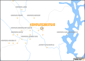 map of Kampung Bersia