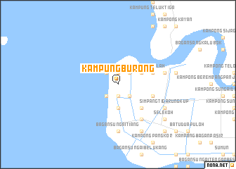 map of Kampung Burong