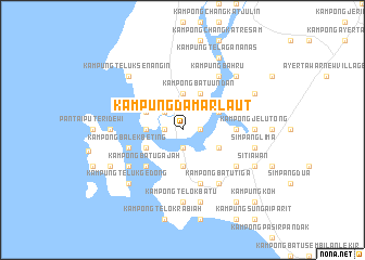 map of Kampung Damar Laut