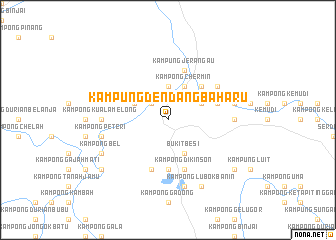 map of Kampung Dendang Baharu