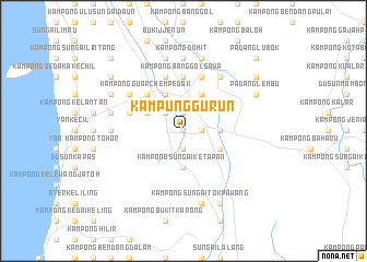 map of Kampung Gurun