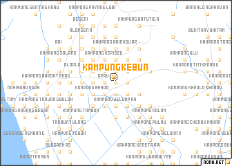 map of Kampung Kebun