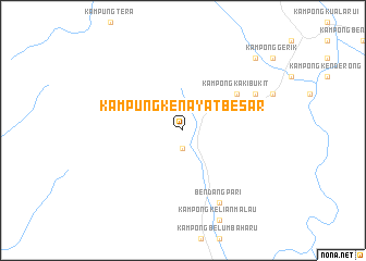 map of Kampung Kenayat Besar